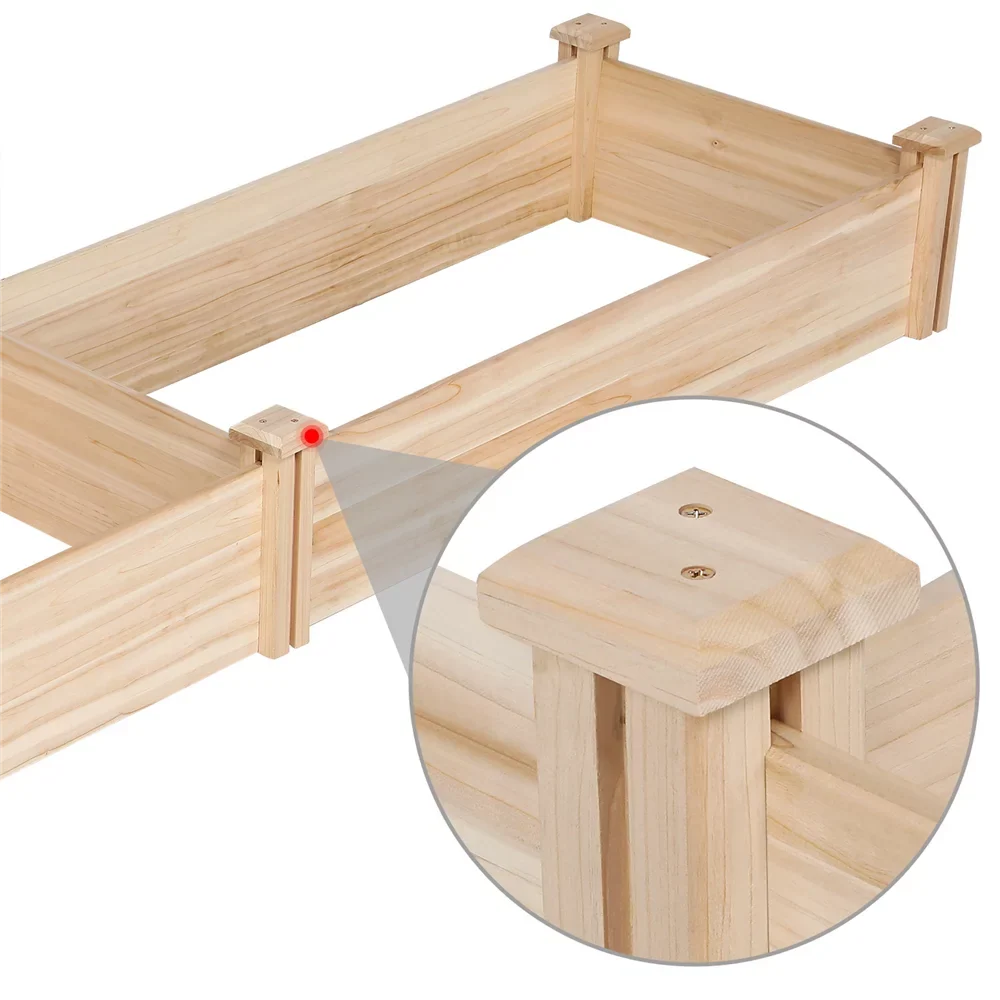 Greenhouse Alden Yard Raised Bed Wooden Design Planter Garden Patio for Box
