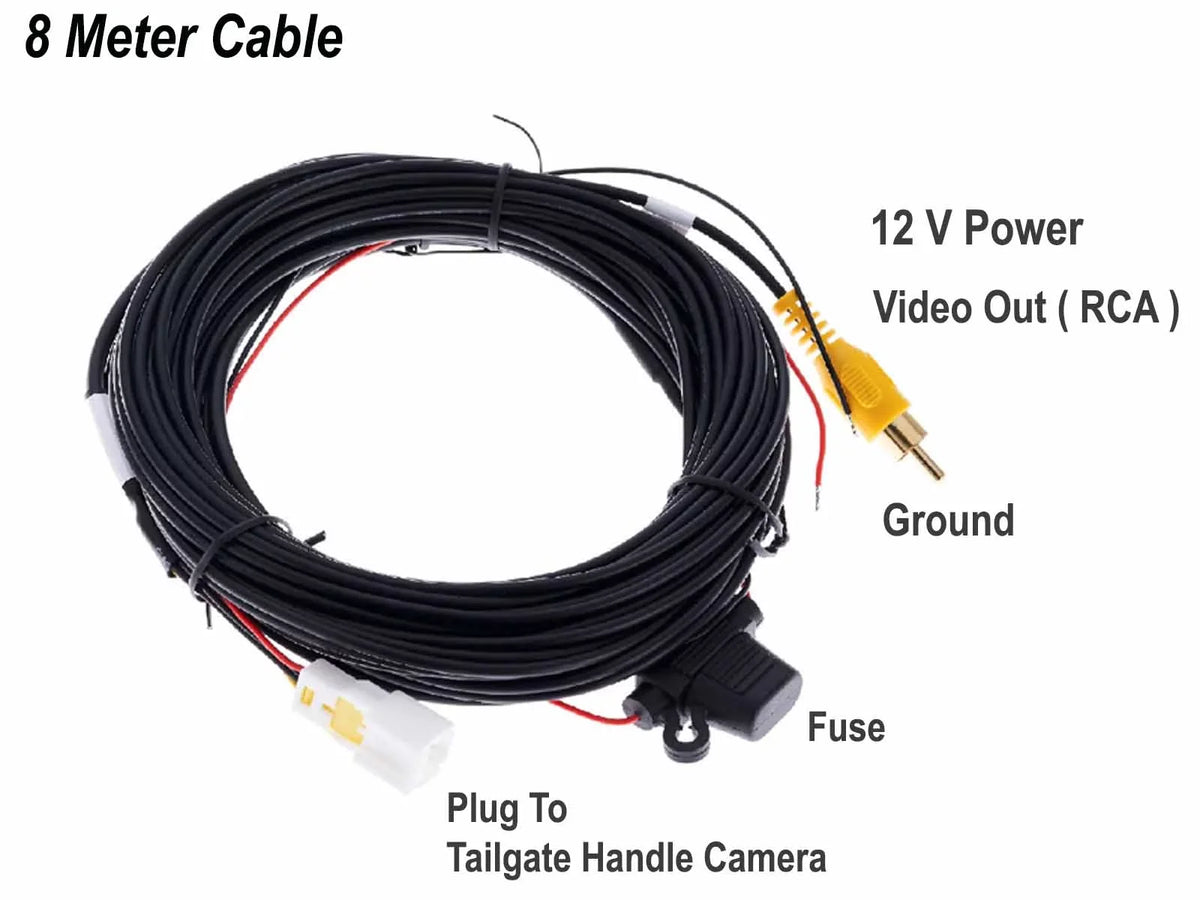 Camera with Replacement RAM - for Cable 8M 2009 APA R1500 Chrome R3500 2002 R2500 Handle Back-Up Tailgate