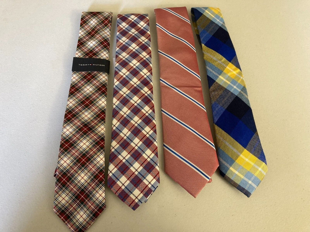 Silk Mens Tommy Neck Hilfiger Plaid Tie