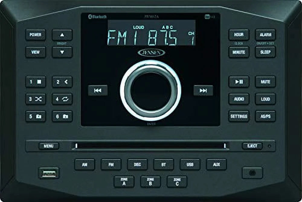 App Am Usb Fm Dvd Ready Cd W/ Bluetooth Jwm62a Wallmount Aux App Jensen Stereo