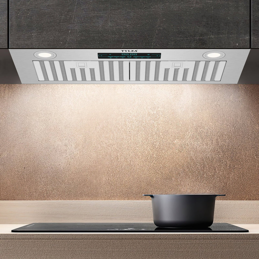 with Gesture Range Sensing&Touch Hood 900 CFM, Stove Kitchen Cabinet Vent Speed Panel Under Hood, 4 Control 30"