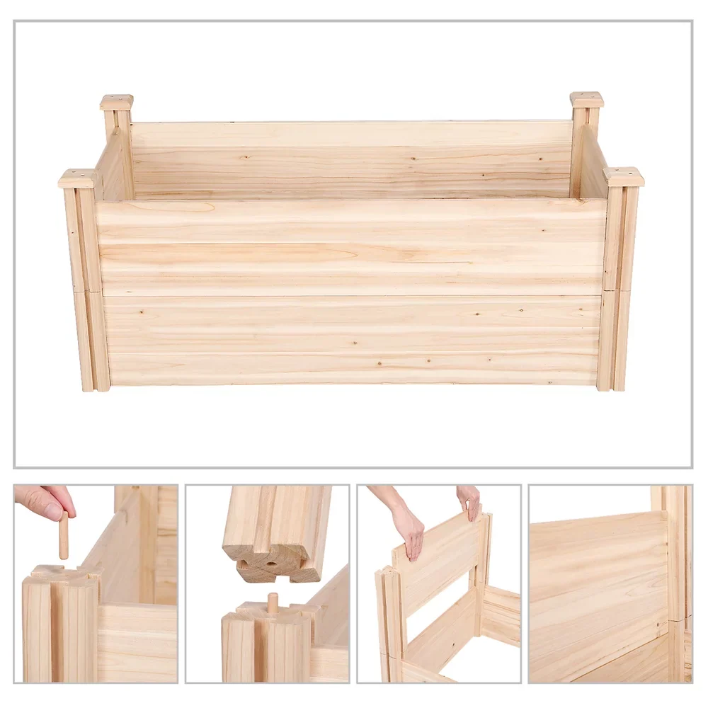 Greenhouse Alden Yard Raised Bed Wooden Design Planter Garden Patio for Box