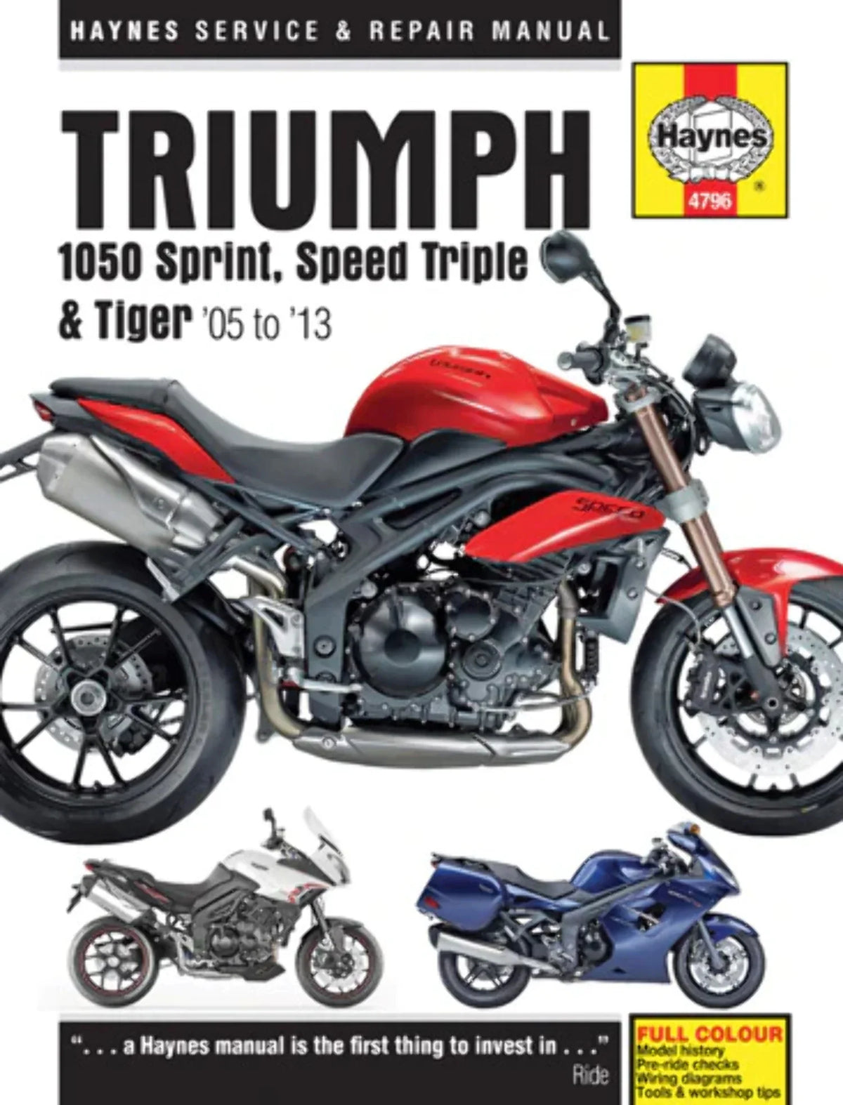 Sprint, Triple Manual Haynes Speed 2005-2013 TRIUMPH 1050 Tiger