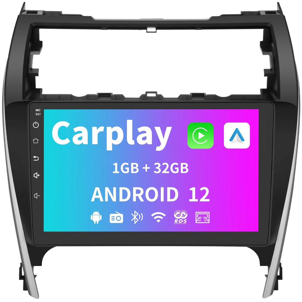 Carplay 10 2013 Camry Auto Car Android 2014, for inch SWC,Bluetooth,GPS Screen 2012 Navigation Support GPS/FM/Wifi/USB, Stereo Touch with Radio Compatible