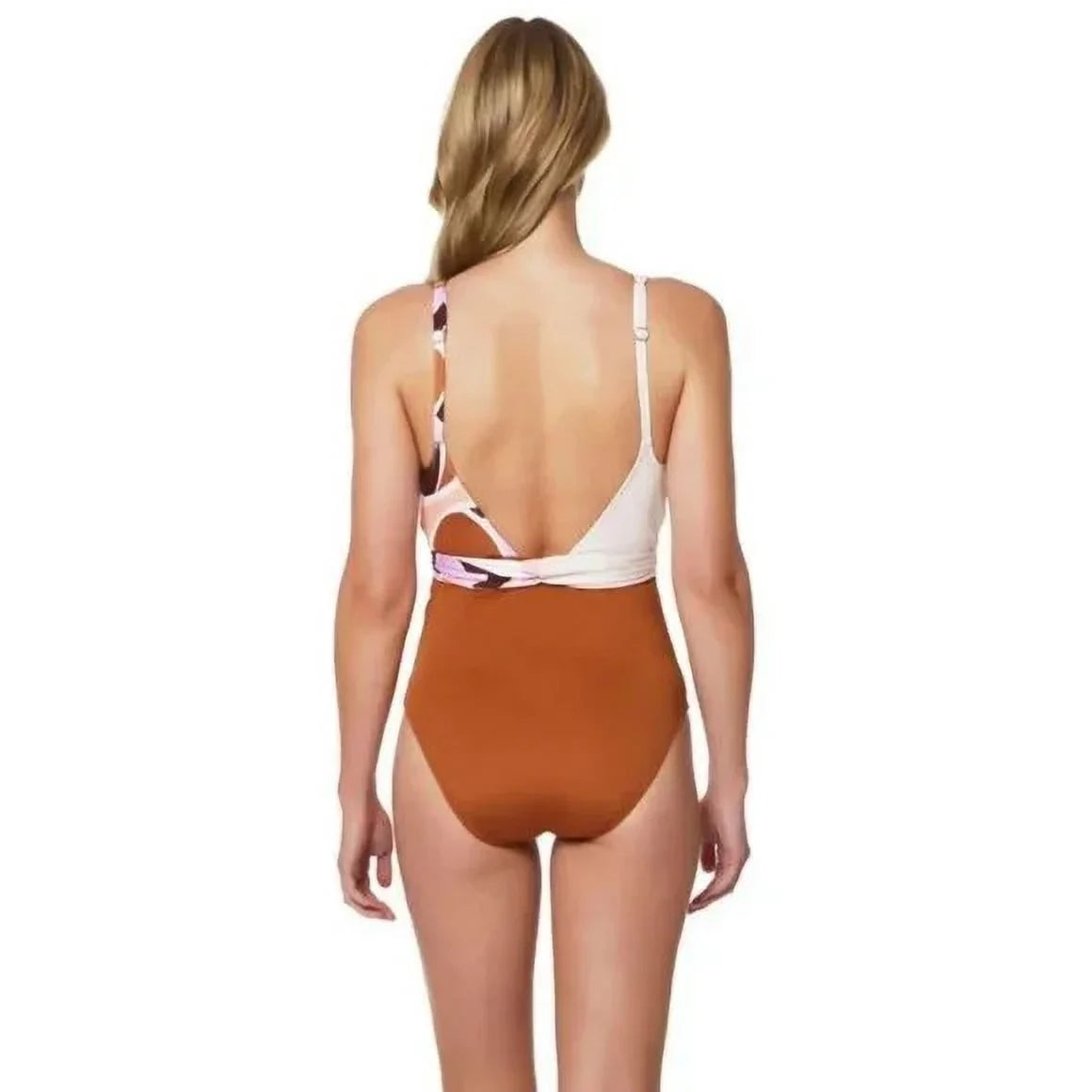 X-Large US Swimsuit, Sanctuary Plunge One-Piece Nuveau LION Tie-Front