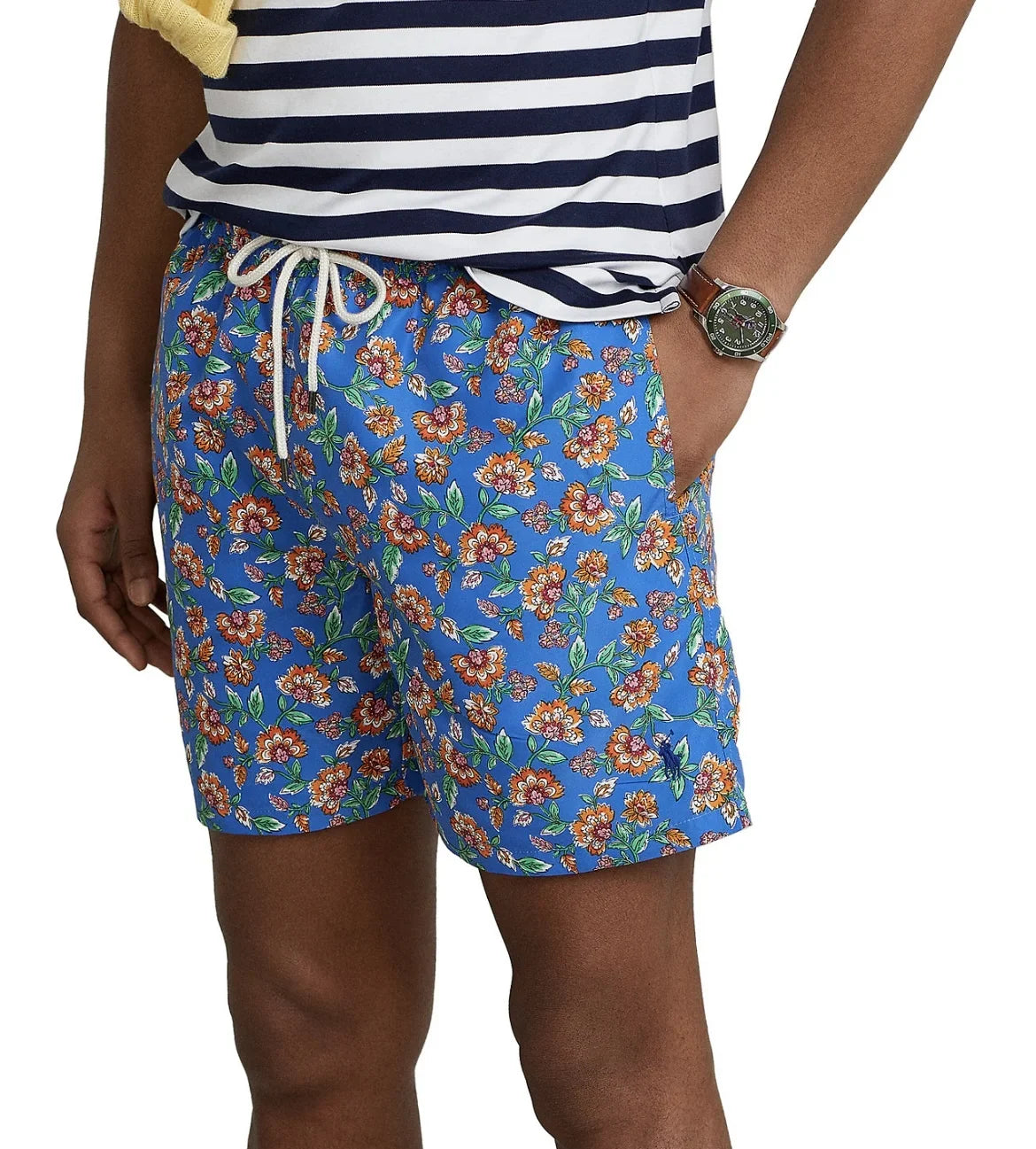 Swim Traveler Men's 5.5-Inch XXL Lauren Size Ralph Classic Polo Trunks