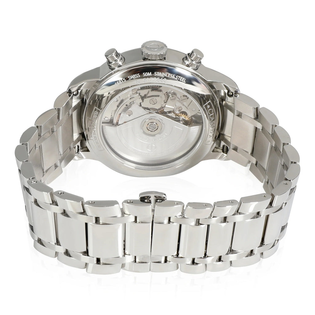 Stainless Men's & Mercier Watch Classima in Steel Pre-Owned Baume MOA10331