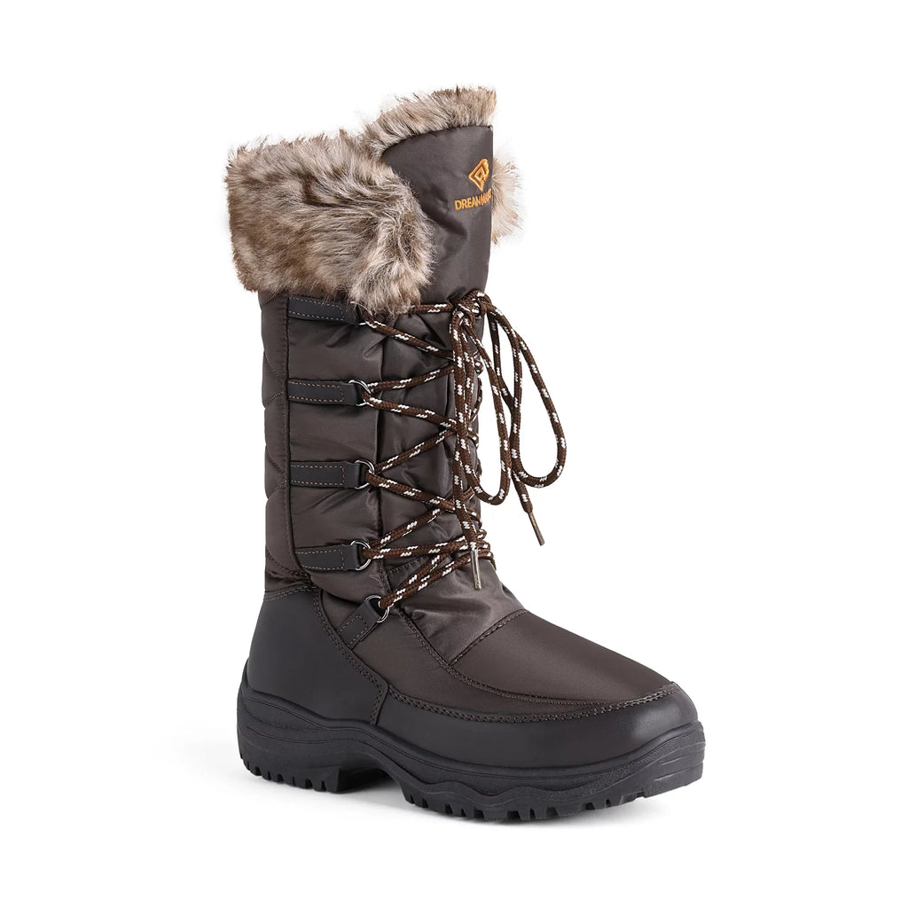 Warm Mid PAIRS Waterproof Winter Women's Snow Hiking Calf Boots Boots Faux DREAM Outdoor
