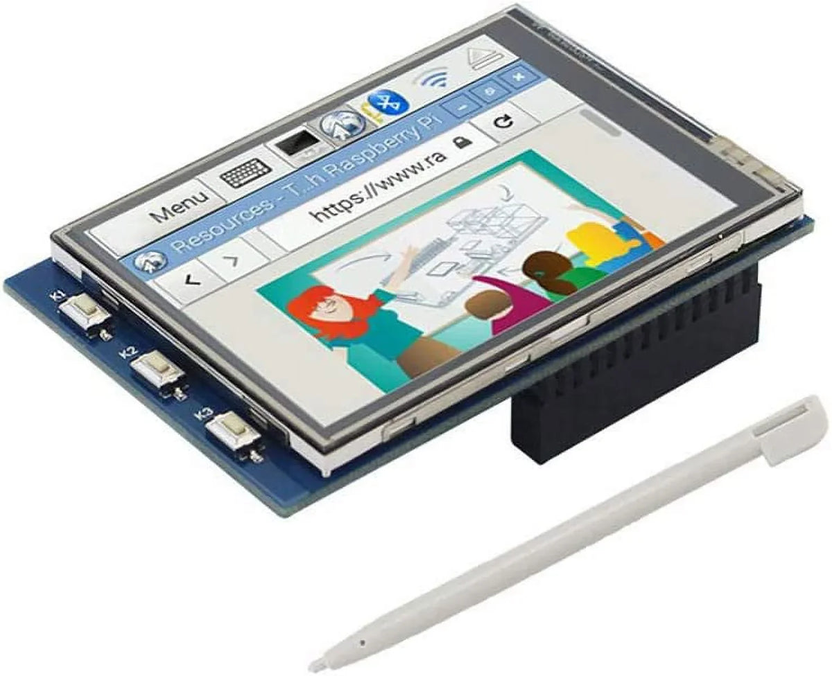 /3B+ TFT with SPI Pi Raspberry 2.8 Pan Color Treedix TFT Display Screen inch Touch Screen Touch Interface LCD Resistance 4B Compatible with