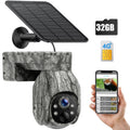 PIR Vision, 2K Night View, Cellular Game Waterproof, Card 90°Tilt, 360°Pan Camera with &SD Camera Security 4G Storage, Hunting with No LTE, Cloud Trail Solar SIM Motion, CAMPARK Cam WiFi Live Wireless