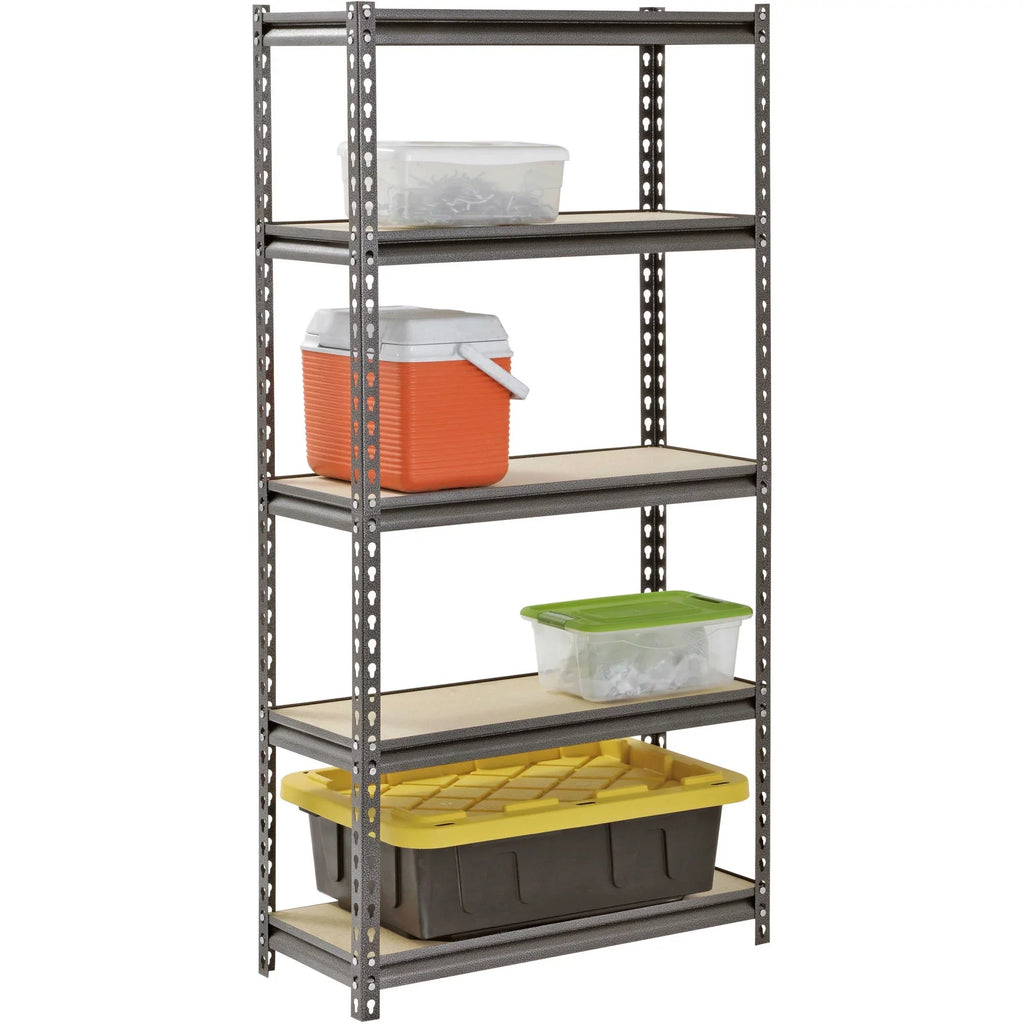 x Shelf; Muscle x 60"H Silver Rack per 5-Shelf 500 Steel lbs. Shelves, 12"D Capacity 30"W Freestanding