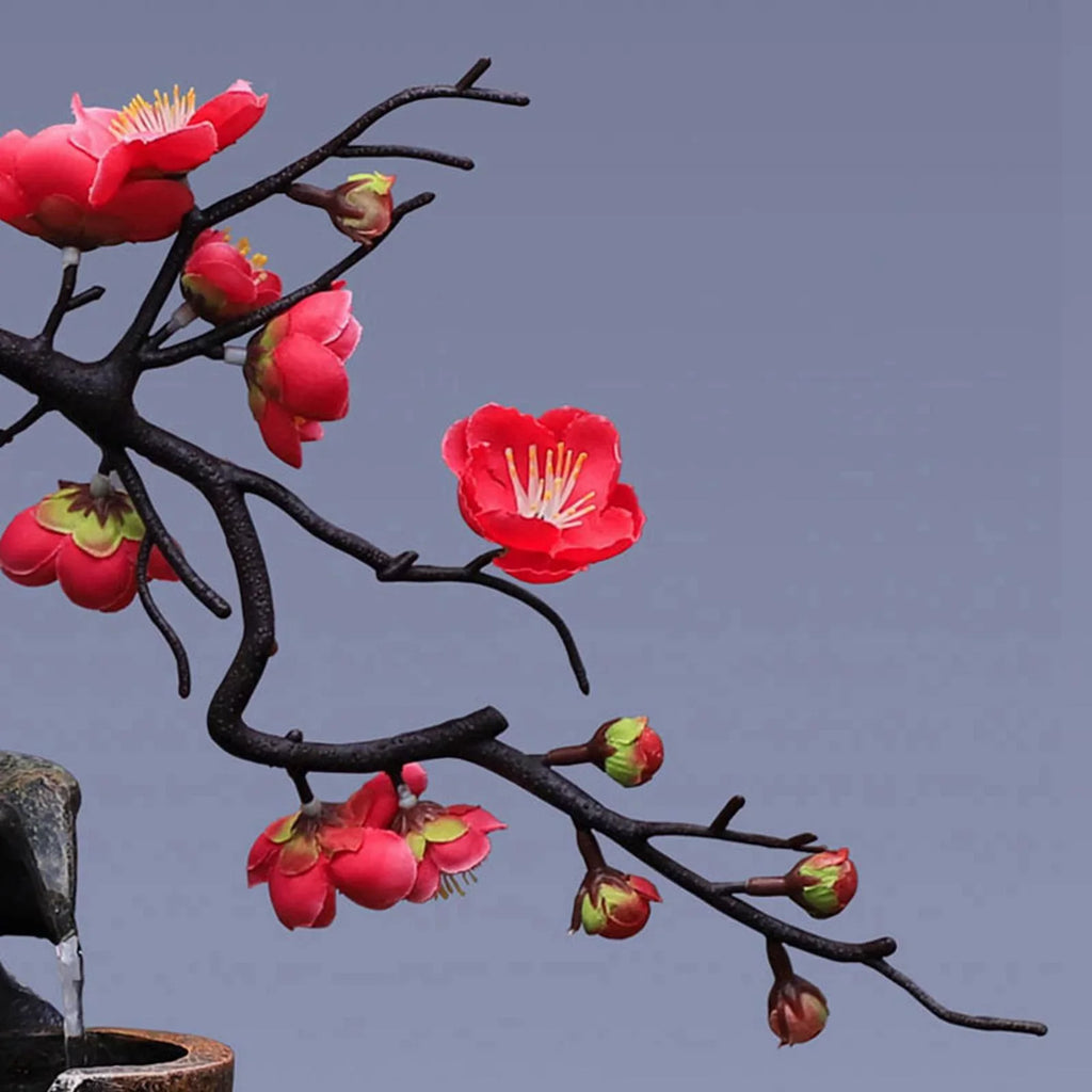 Fountains Gifts Living Soothing Relaxation VaseThree-dimensional Fountain for Vase Shui Creative Water Flower Feng Decor Craft Simulation room Office Waterfall Tabletop Garden Desk
