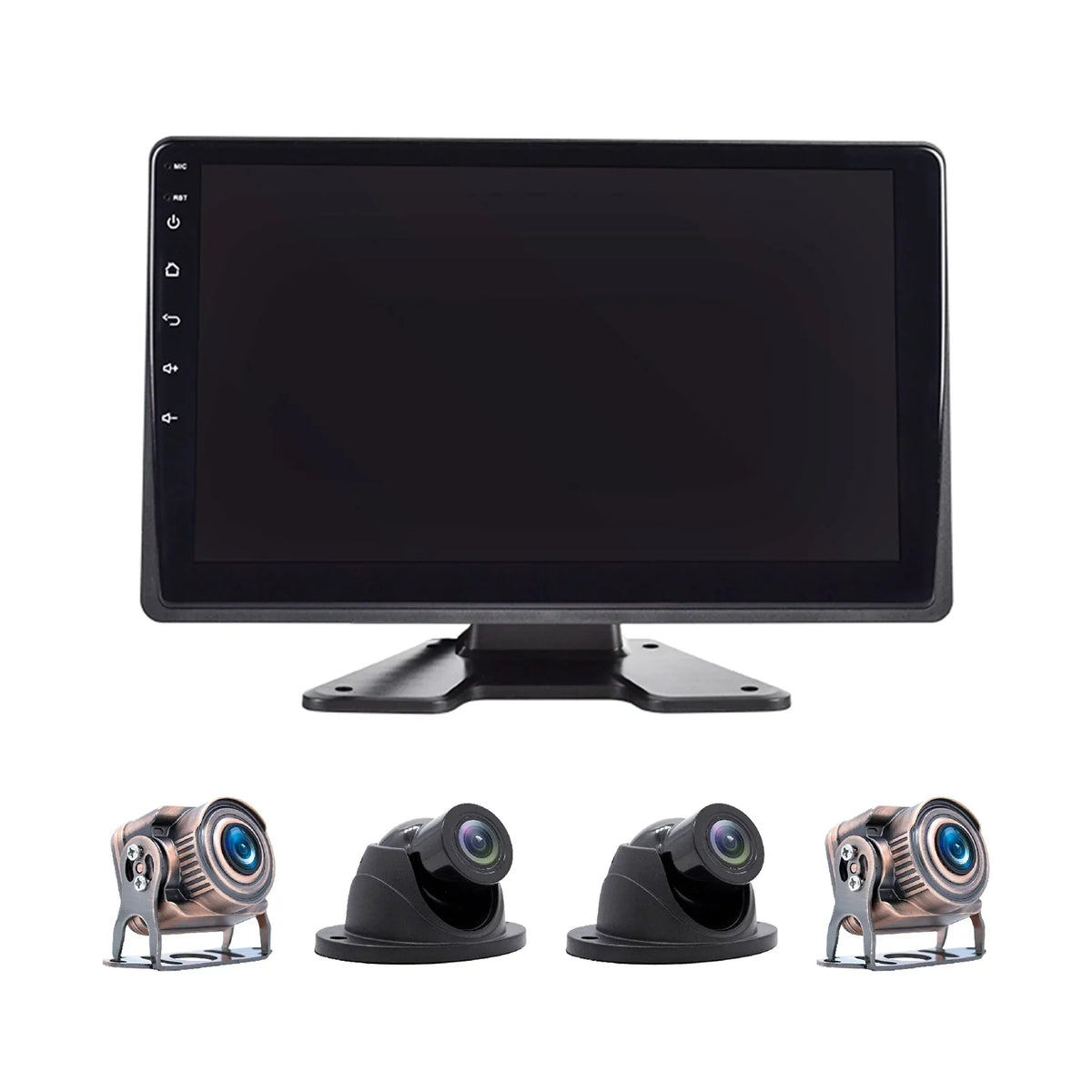 Bus for Driving Touch 10.1"Monitor Video RV Camera Screen Truck GPS Recorder DVR