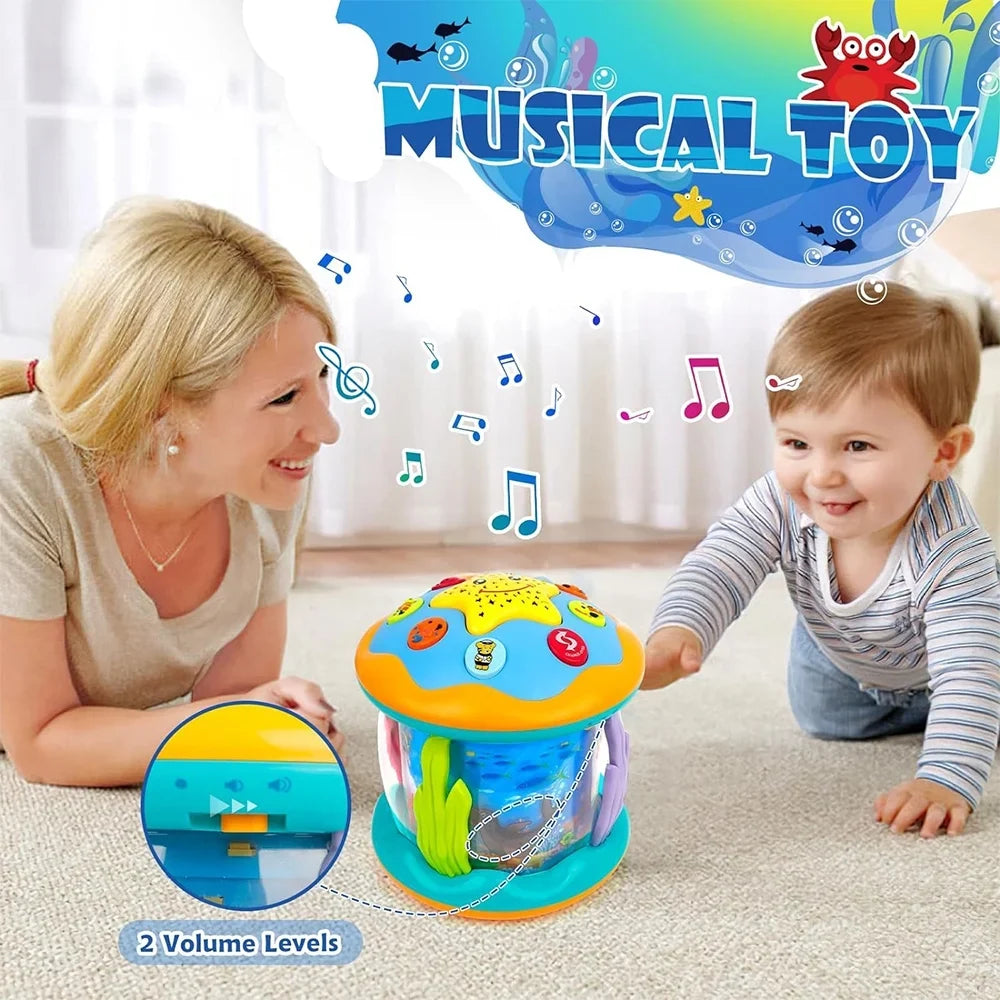 Learning Projector Baby Tummy Light 1 4 12 0-3 Months Month 3-6 Baby Rotating 9 Up Infant in to Toys 6 Toys 12-18 Musical Time