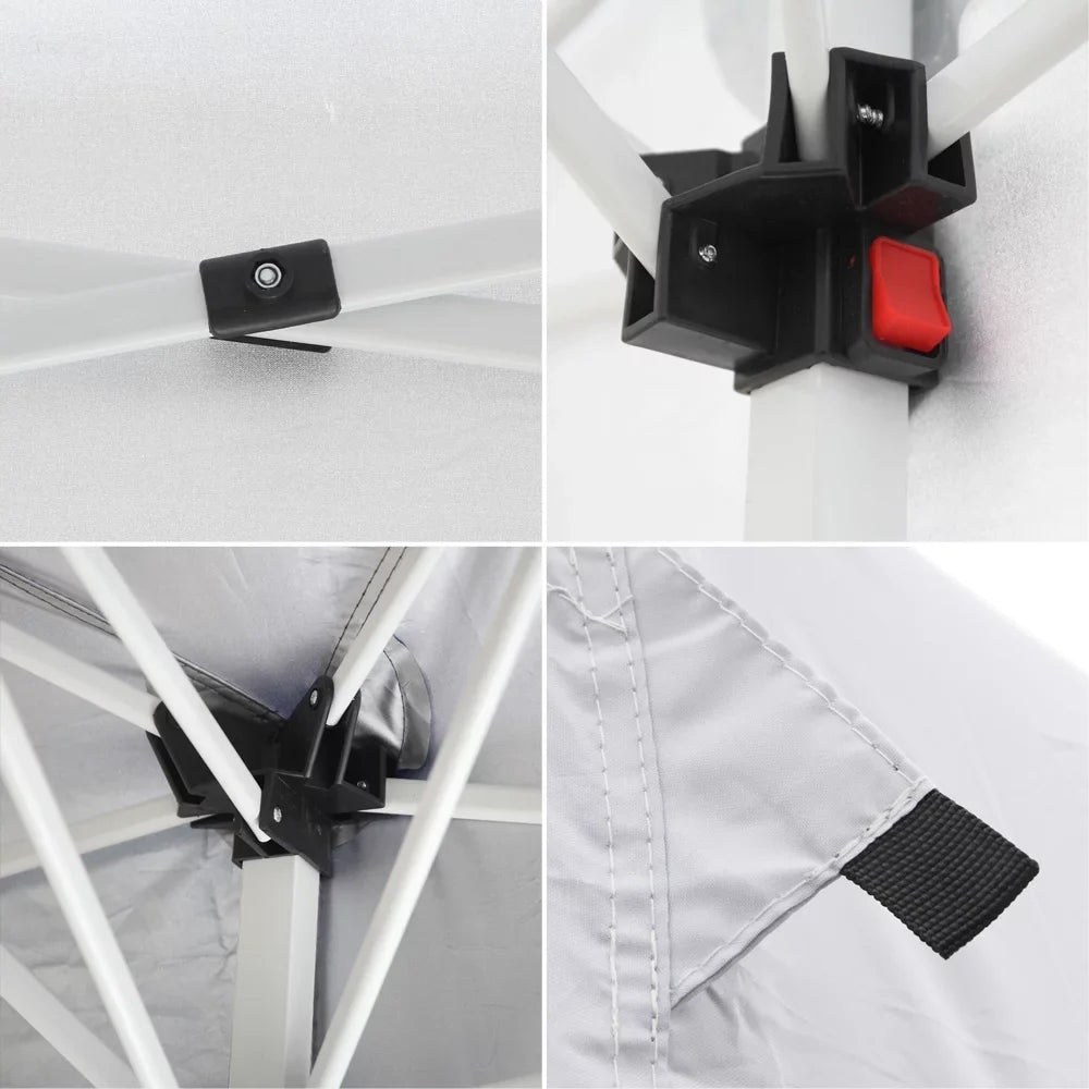 with tent! - - x and - enjoy Tent Stay White 10 Waterproof with x W (600 our x event durable 49.83 - x H) x (L 8.5)ft / any 250)cm x (20 Windows Folding dry 300