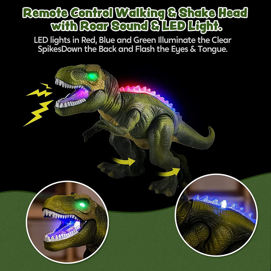 JOYIN T for Dancing Kids Robot Boys Roaring Toy saur Toy Walking Toy,Electronic dinosaur saur dinosaur dinosaur Toy,Birthday Light Rex and for Steam Girls,Green Sound, with and Boys,Big Gift Kids