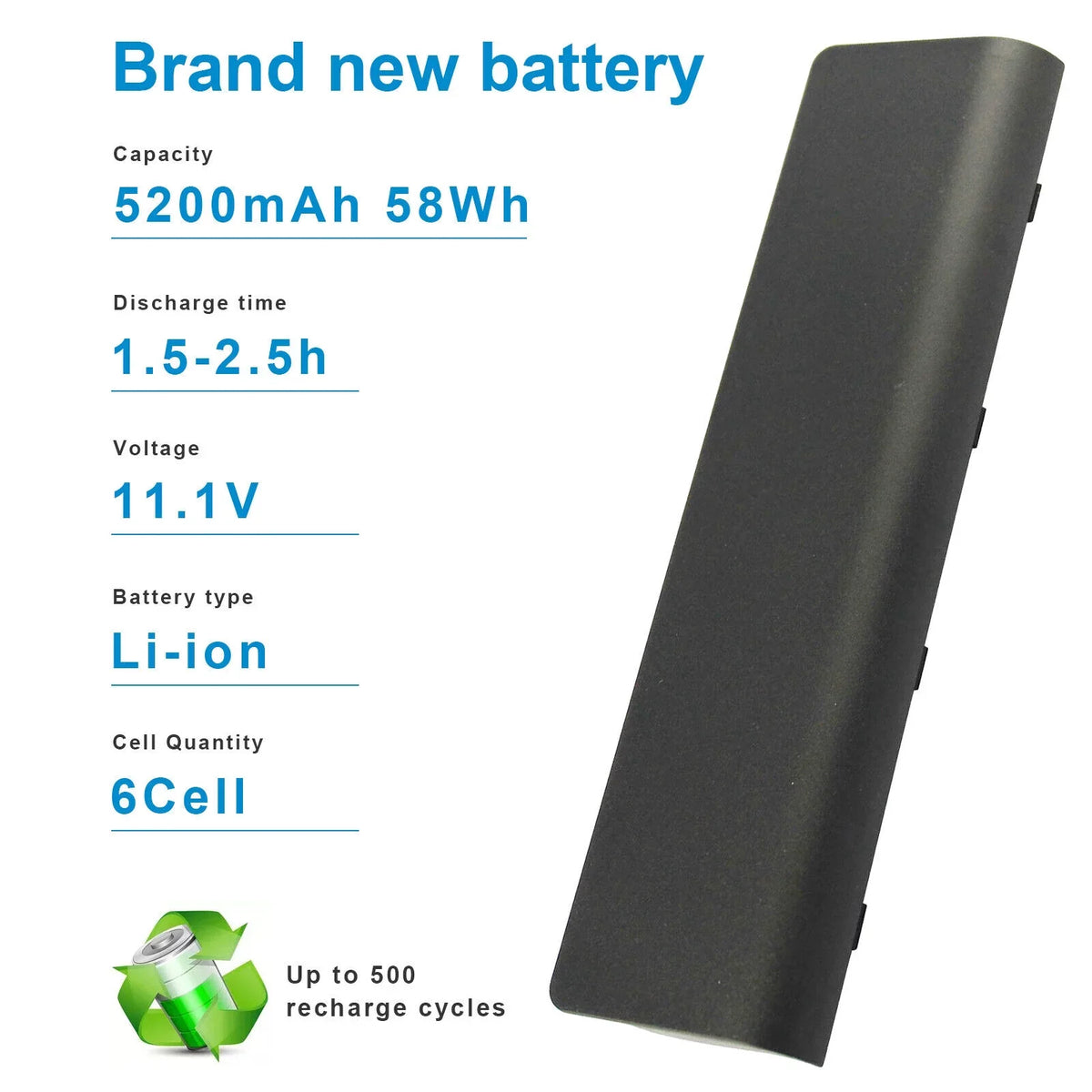 HP G4, G6, Pavilion 4400mAh CQ42 Presario Compaq CQ57 CQ56 for Laptop Battery