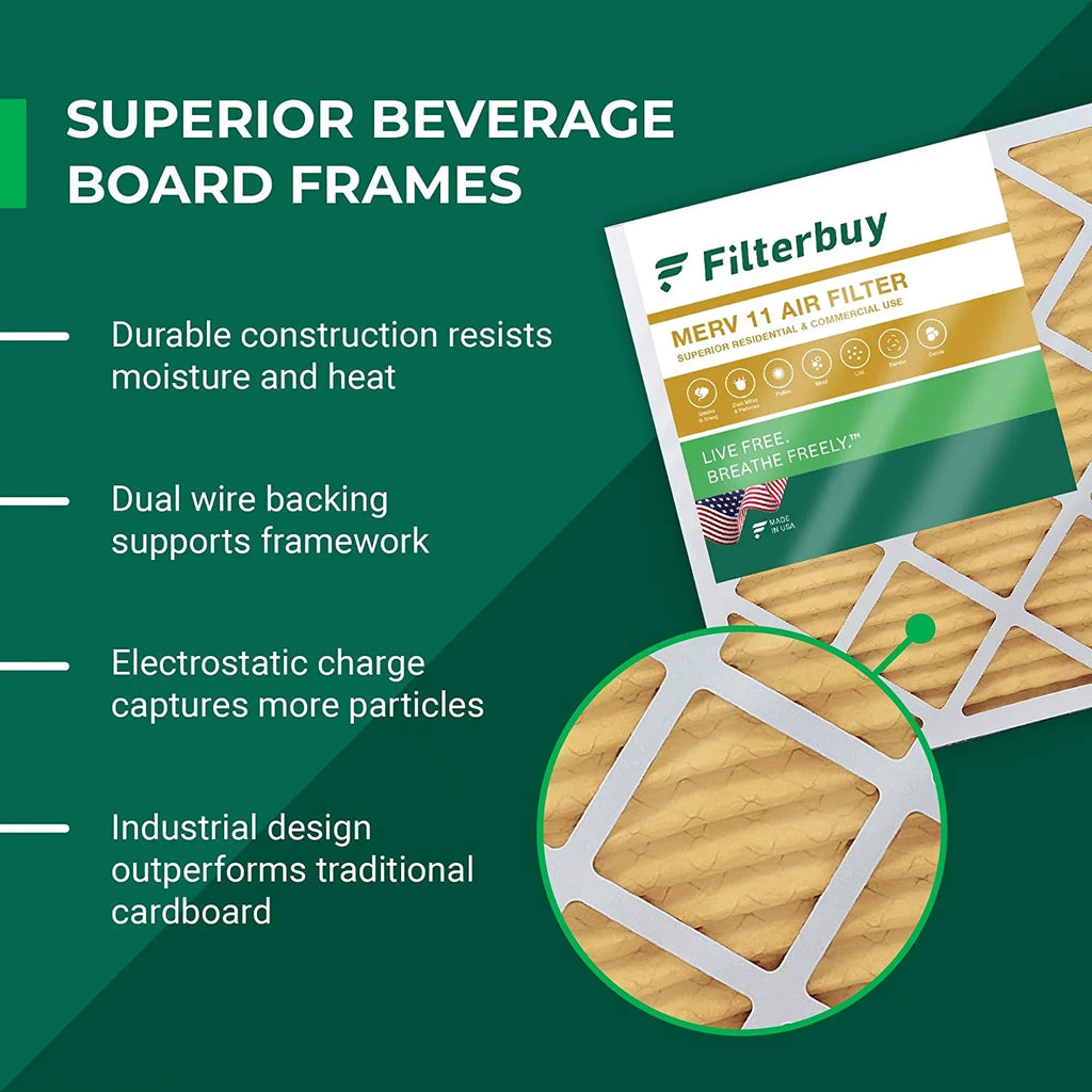 16x36x2 HVAC AC Furnace Air Filterbuy Filters MERV Pleated (6-Pack) 11