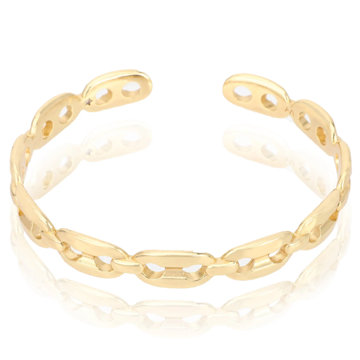 Women Havana Gold-plated For Mariner Callie 18K Bangle Link Vintage