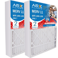 WICKED AIR. 1000, 1200 MPR FILTERS 14161 AIRX Comparable MPR to Premium with CLEAN by 7 Air MERV Pack 11 USA & Filter 2 16x25x5 Compatible Filter Made FPR 16x25x5 GeneralAire Furnace