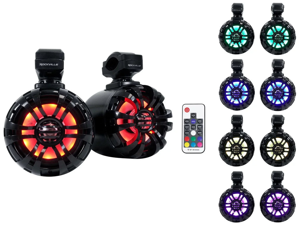 Polaris 2013-17 Tower Pods+LED Ranger For RNGR65FE 2) Memphis Speakers+Amp XP900