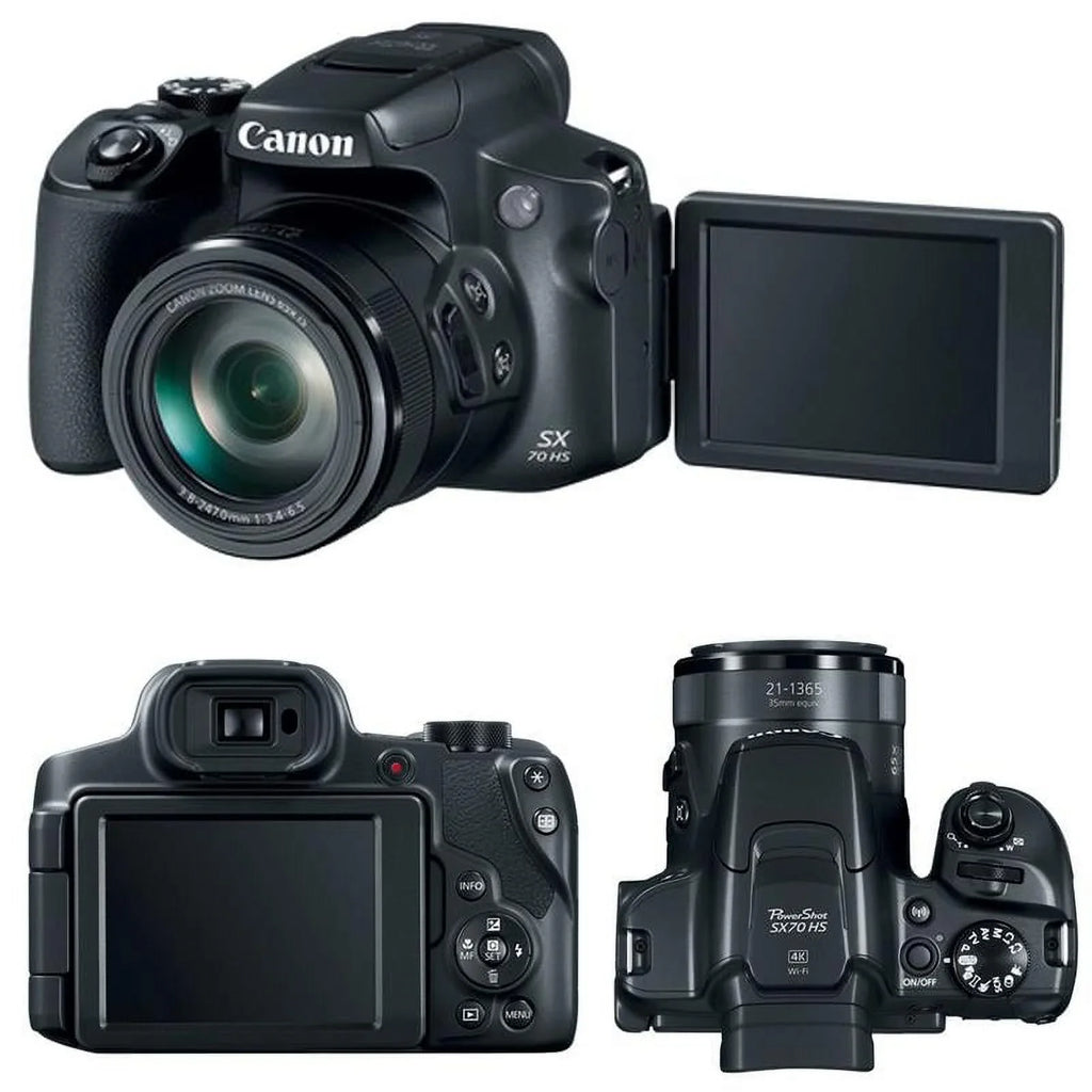Wi-Fi Full Digital PowerShot SX70 HS Bundle wth Camera 4K Canon Accessory