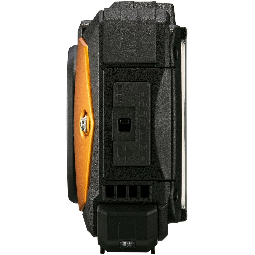 Digital Cleaning Small + + + Reader 64GB Memory Waterproof 6Ave Stick Pro Case Ricoh Card Wallet Card SD (Orange) Camera Selfie WG-80 + Extreme Memory + with Card Kit