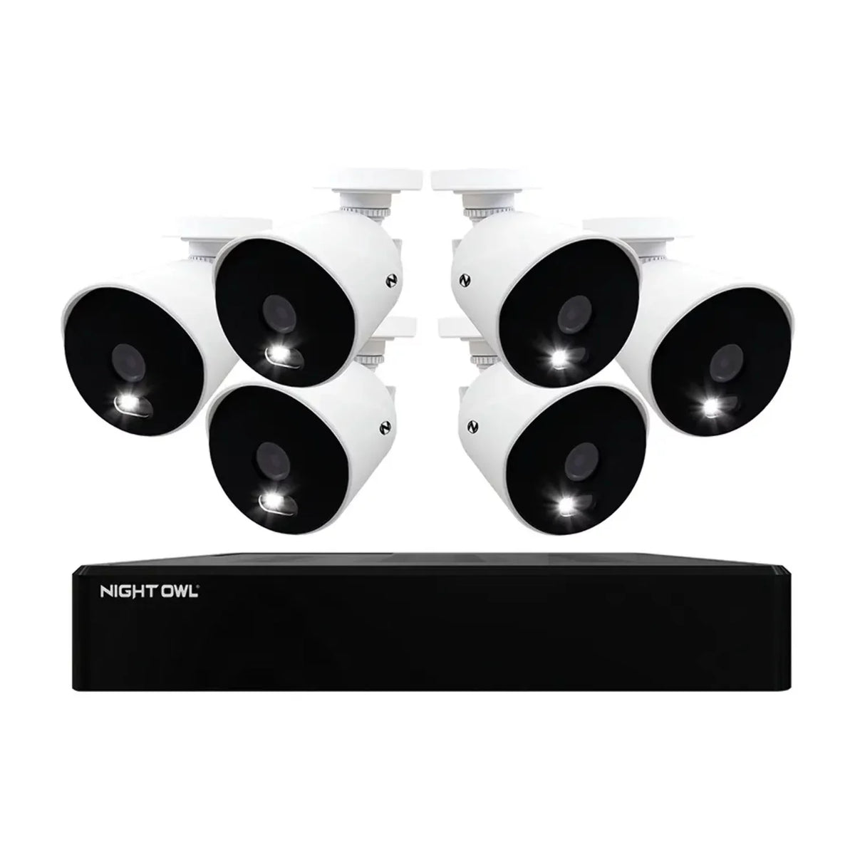 Wired 4K and 12 6 Night Channel DVR Owl Hard Spotlight with Cameras 1TB Refurbished 4K Drive