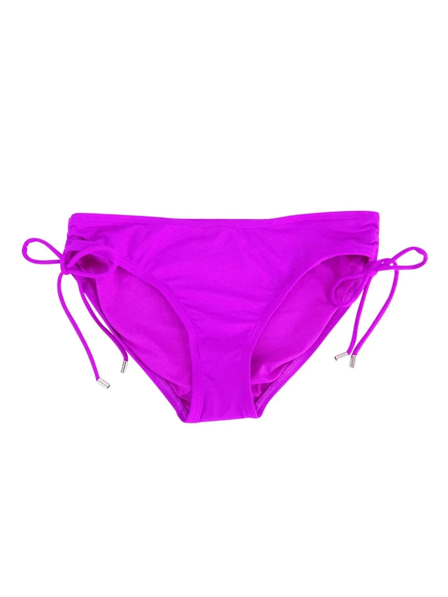 (XS, Bottoms Klein Fuschia) Side-Tie Women's Calvin Swim