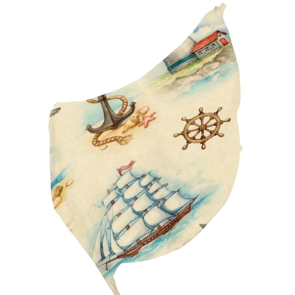 Wraps Large Watercolor Gift Hair Headscarf Women Scarf Long Neck Silk Packed Wraps Shawls Oblong Sunscreen for Nautical FREEAMG