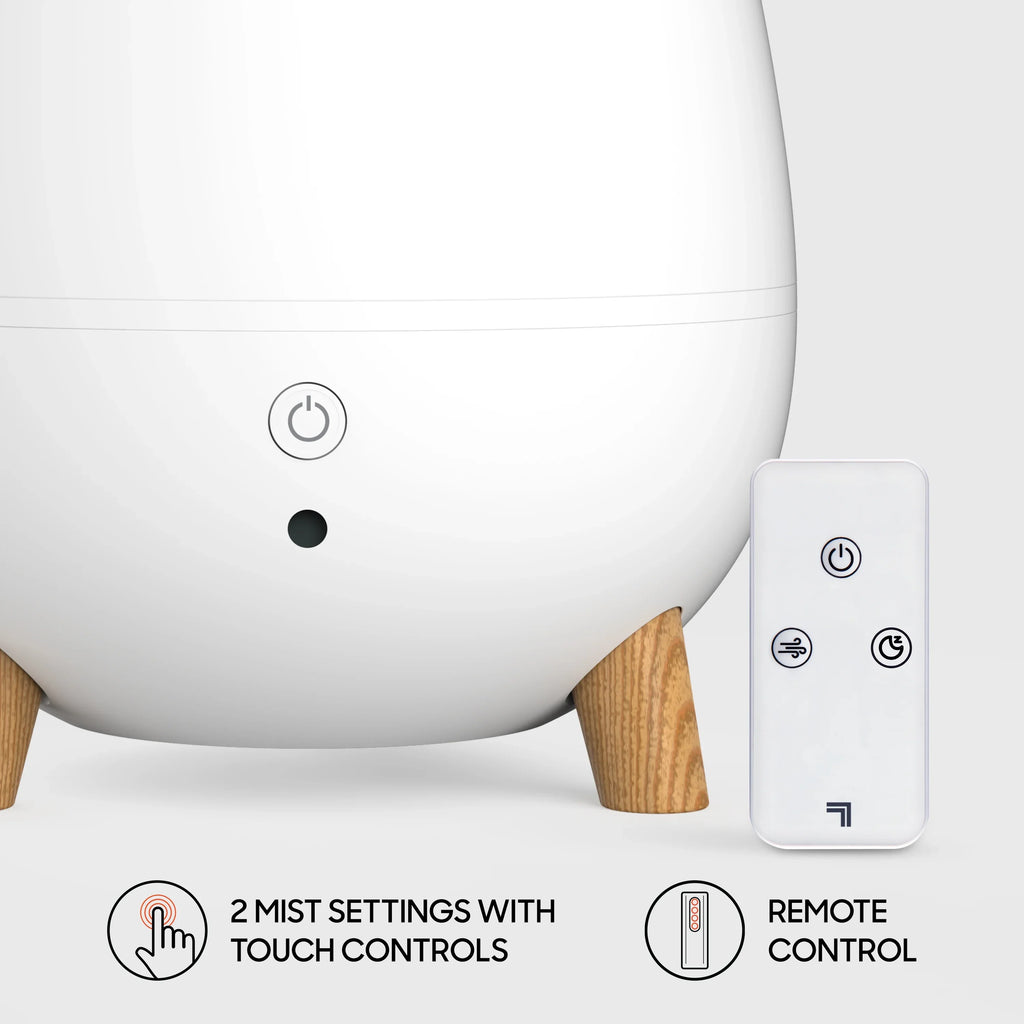 Shutoff, Control Auto (New) Image Ultrasonic Sharper Remote with 6 Mist Humidifier