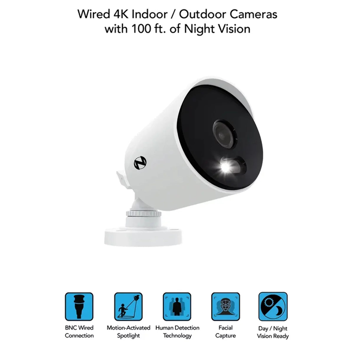 Wired 4K and 12 6 Night Channel DVR Owl Hard Spotlight with Cameras 1TB Refurbished 4K Drive