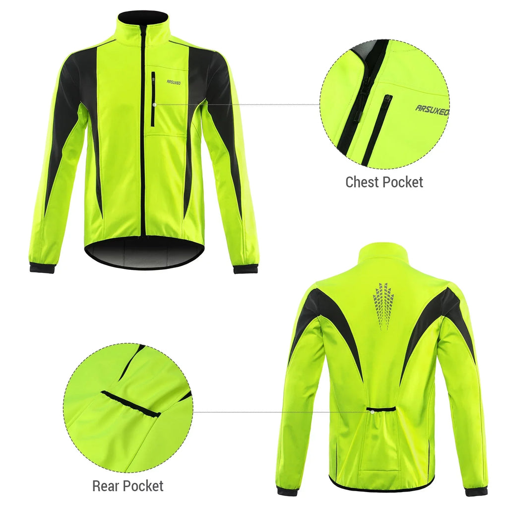 for Cycling Outerwear Protection Arsuxeo Warm Waterproof Winter Bike - Windproof Jacket Ultimate