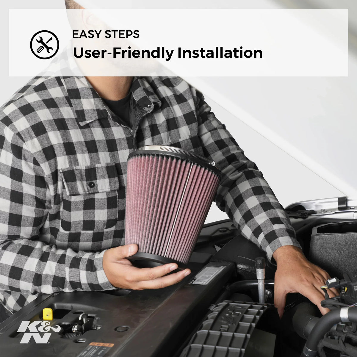 Filter: Duty: Filter, Performance, E-3816 Replacement K&N Washable, Premium, Heavy High Air Engine Industrial