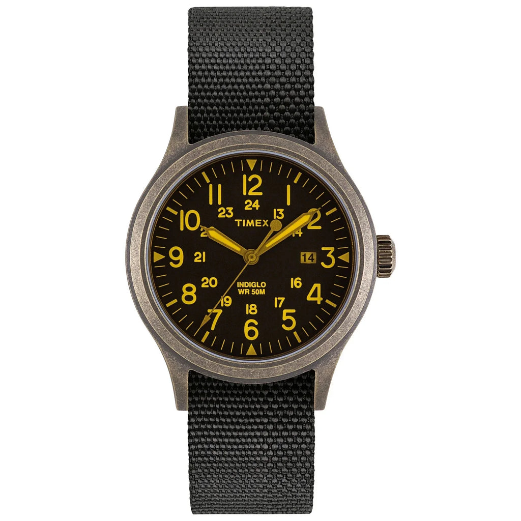 Silver Allied Reversible Timex Black Archive 40mm