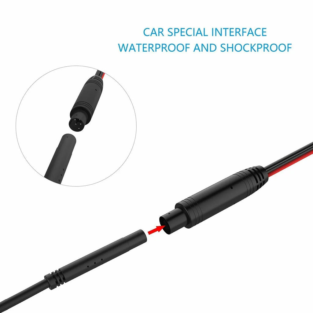with Wide Angle Slim Universal HD Plate Chrome License Viewing Camera