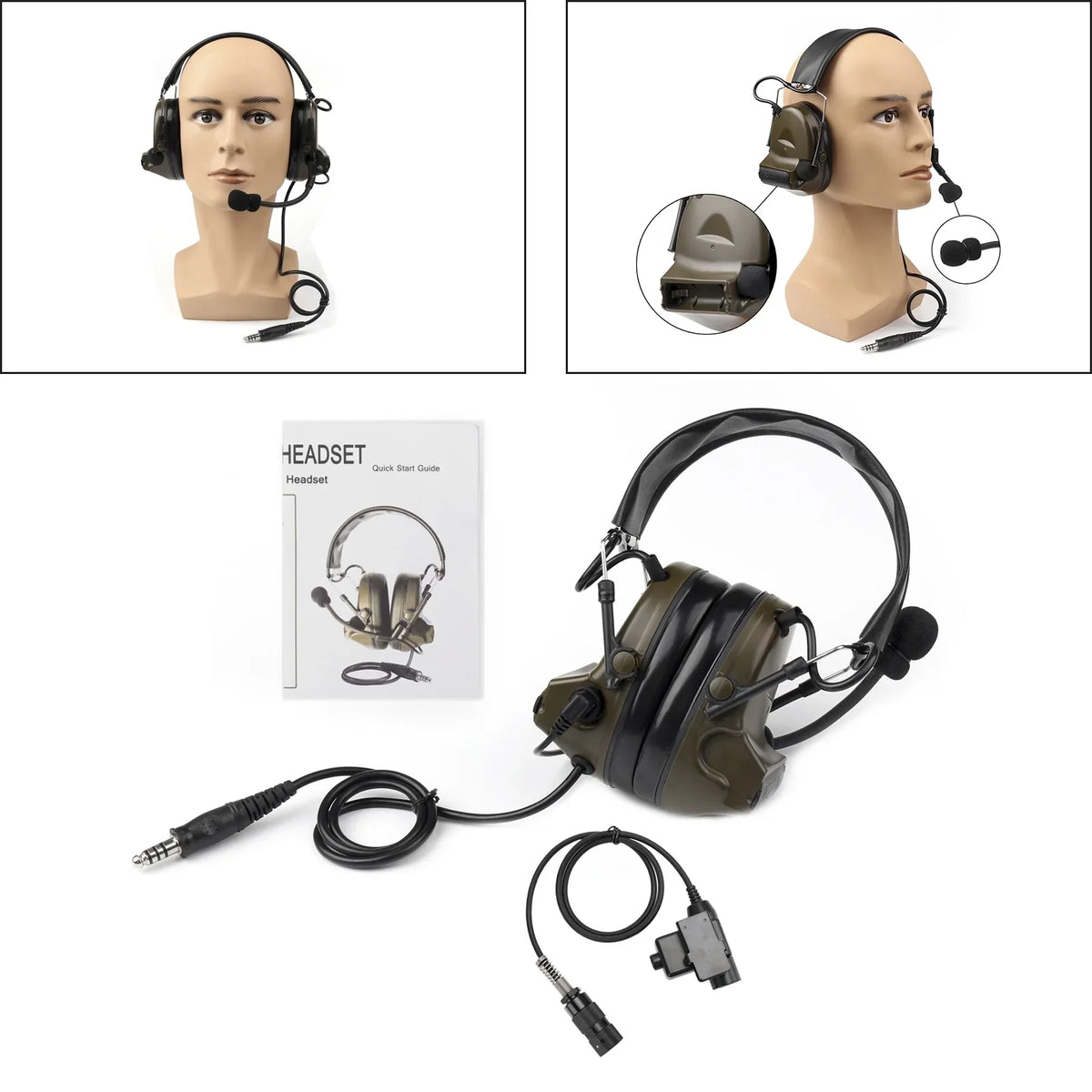 AN/PRC-152, H50 with AN/PRC-148 Radio Z U329 Tactical Microphone Headset for Handle