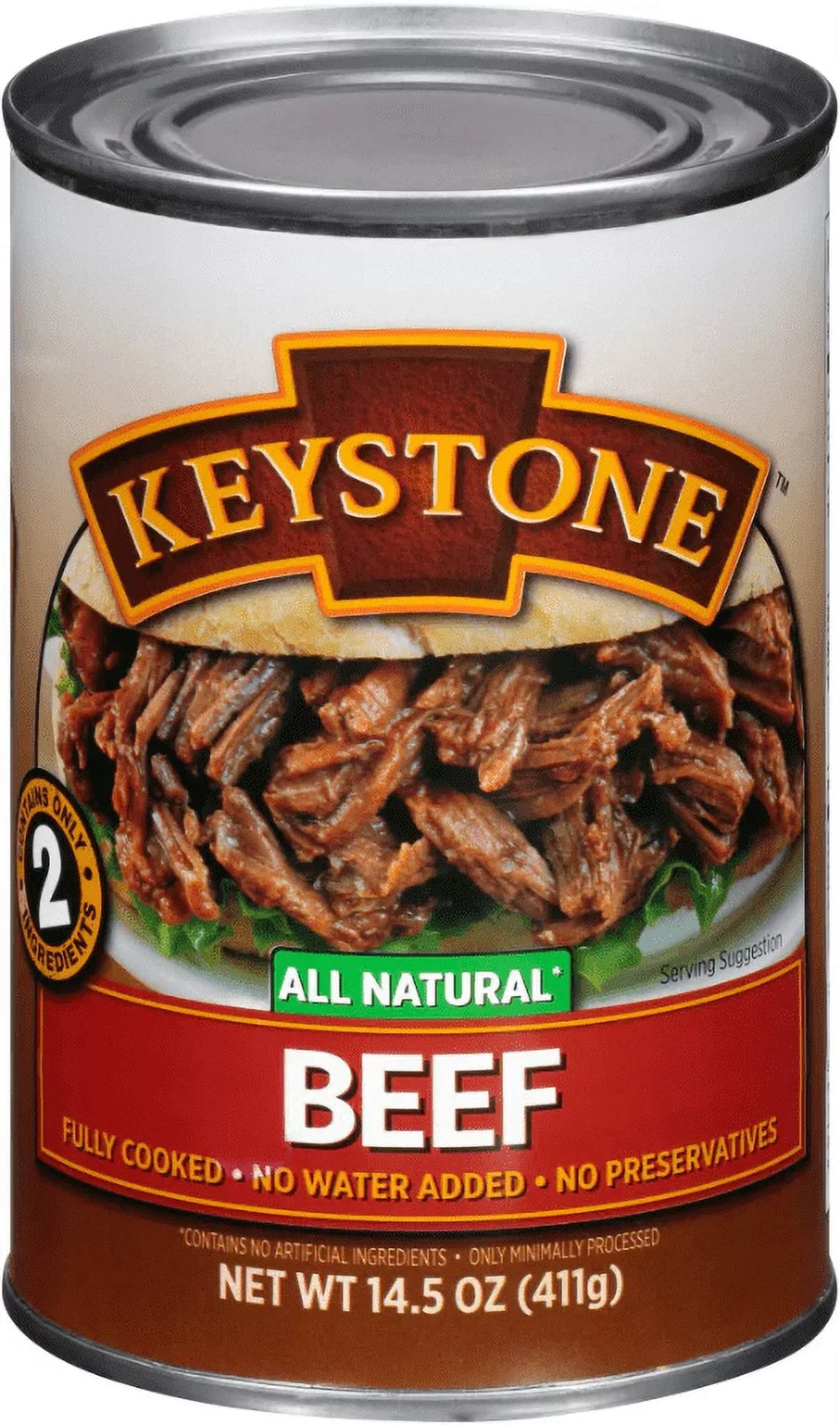 Hiking Camping Beef (6 Eat Can ✅ Emergency All Cans oz For to 14.5 Natural Survival Keystone Ready Pack) Backpacking ✅ and Food
