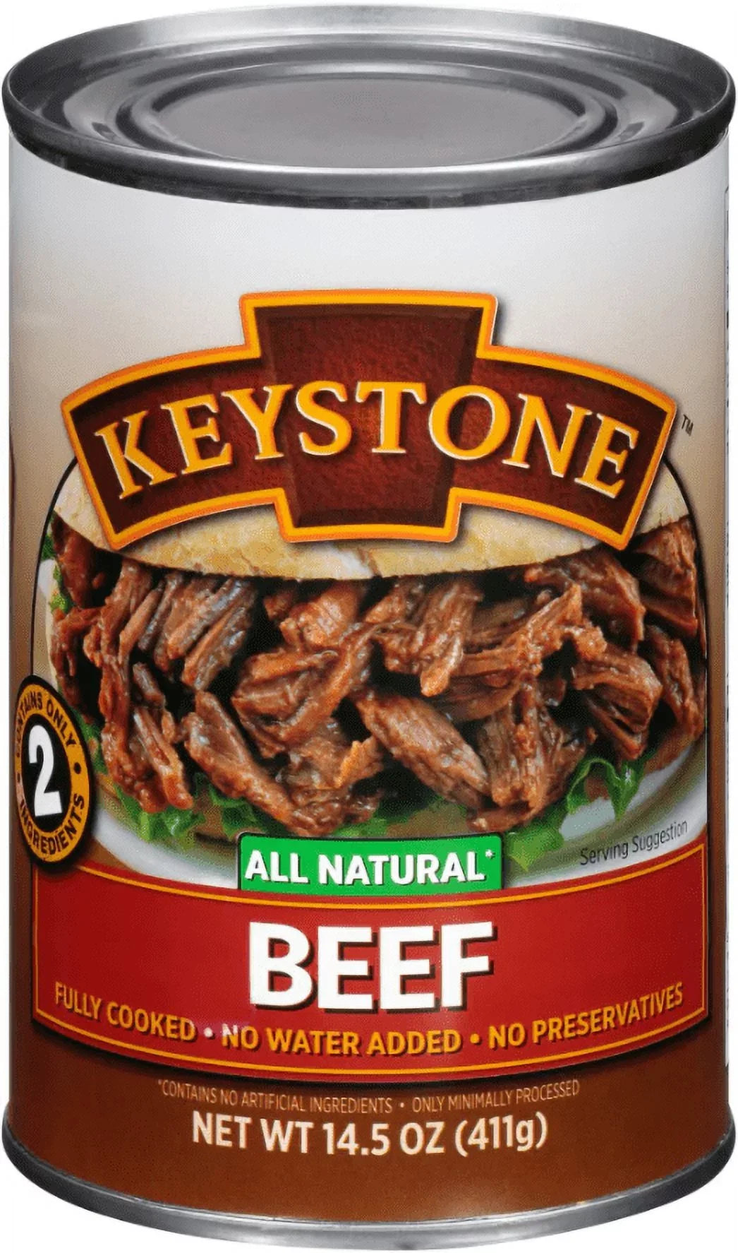 Hiking Camping Beef (6 Eat Can ✅ Emergency All Cans oz For to 14.5 Natural Survival Keystone Ready Pack) Backpacking ✅ and Food
