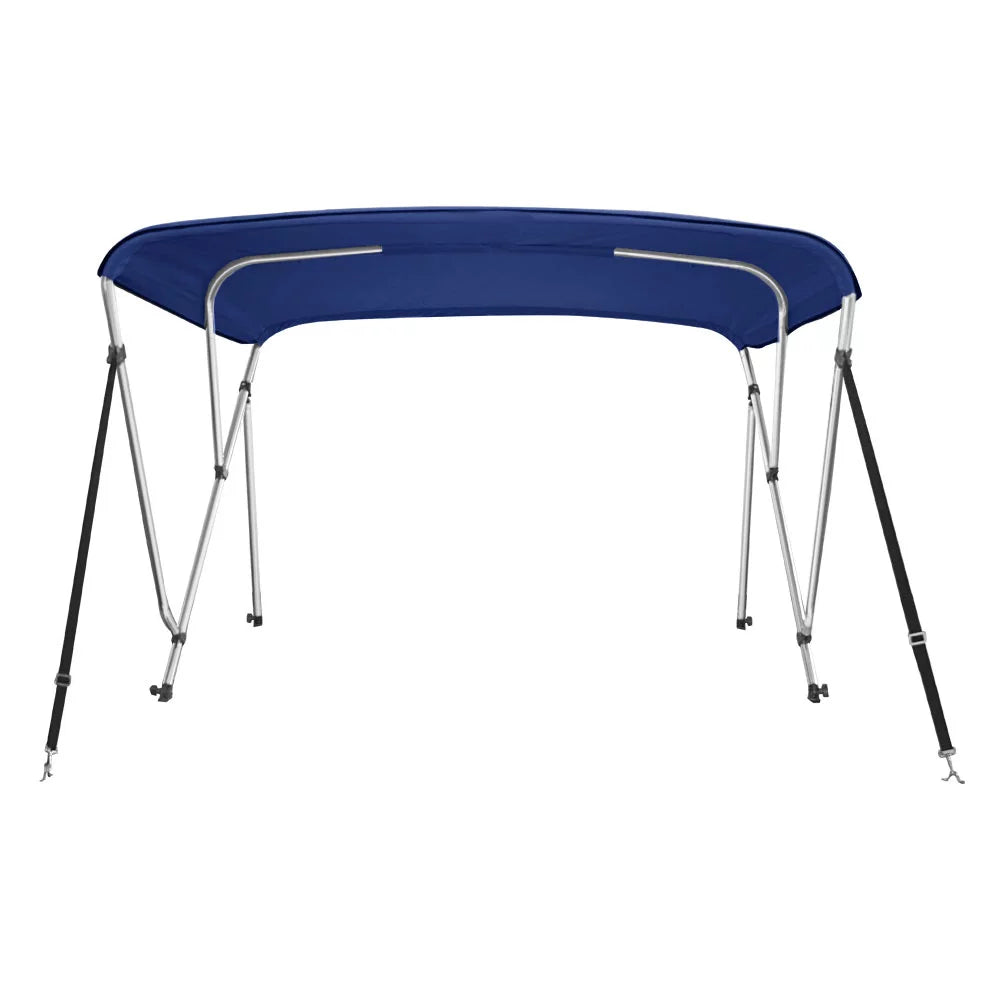 Blue 46" 3 L x Cover W 6' Bow Bimini New 79”-84” Boat Top Navy High