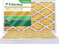(4-Pack) Pleated 11 MERV Filters HVAC AC Filterbuy 14x36x1 Air Furnace