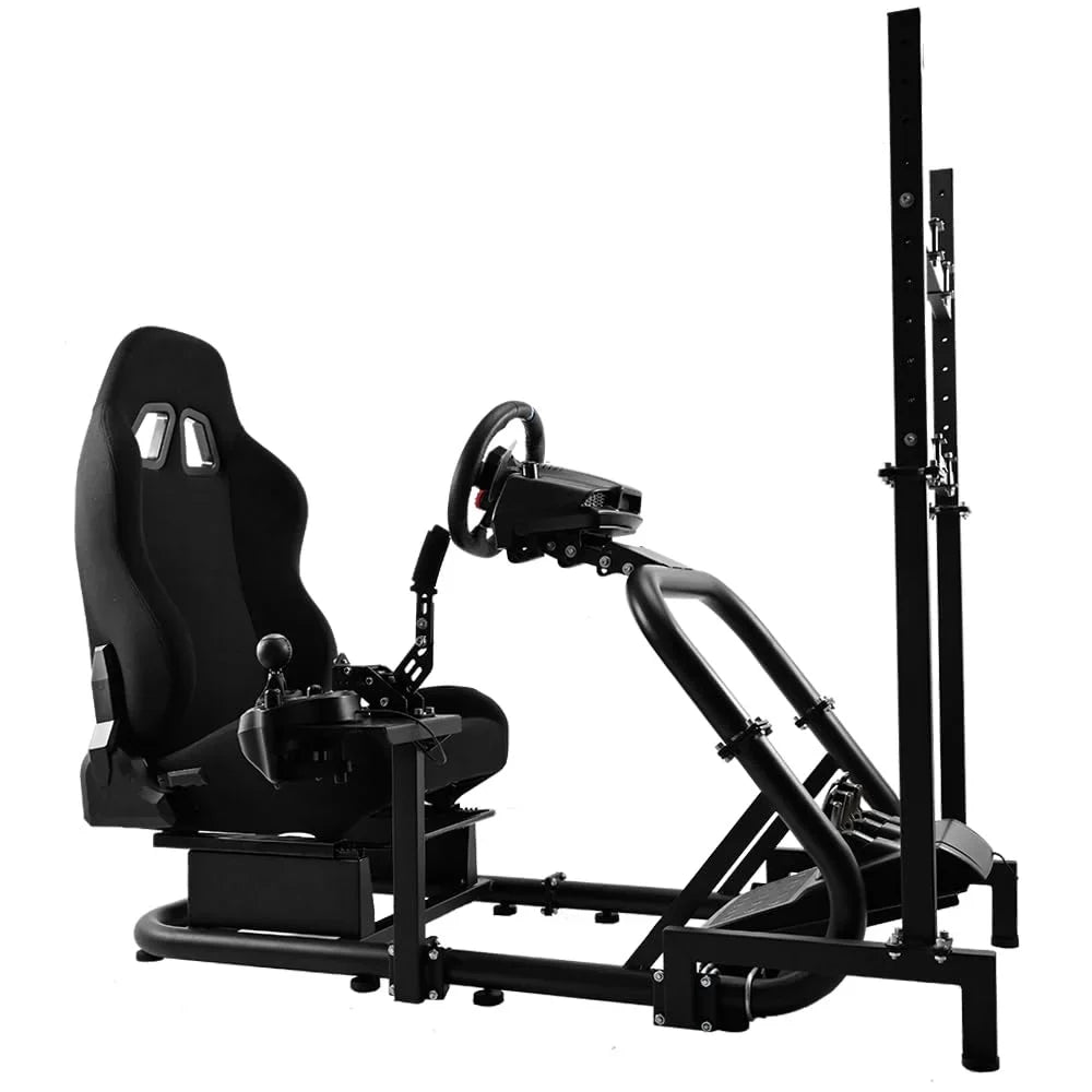 Logitech TV Stand Supllueer Racing Cockpit Sim G923 G920 Fanatec G29 with Fit Thrustmaster Seat &