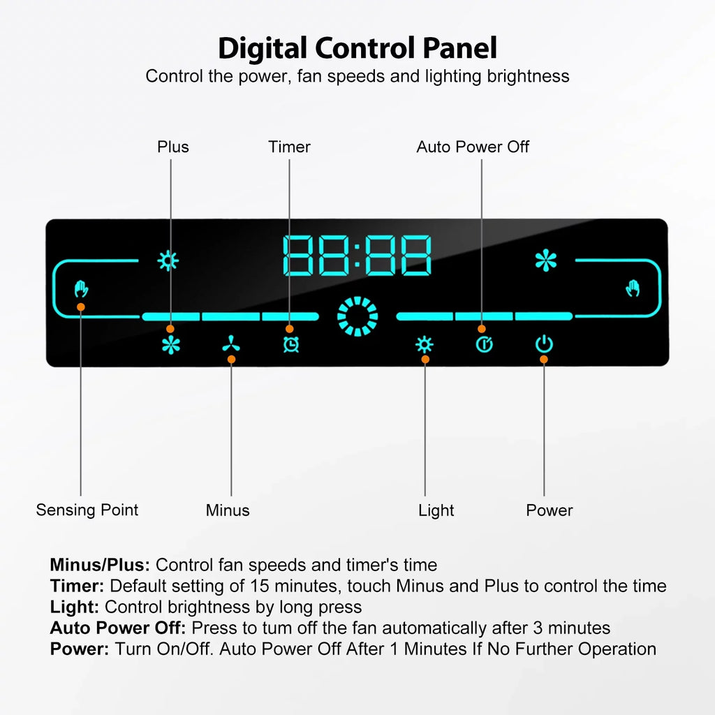 with Gesture Range Sensing&Touch Hood 900 CFM, Stove Kitchen Cabinet Vent Speed Panel Under Hood, 4 Control 30"