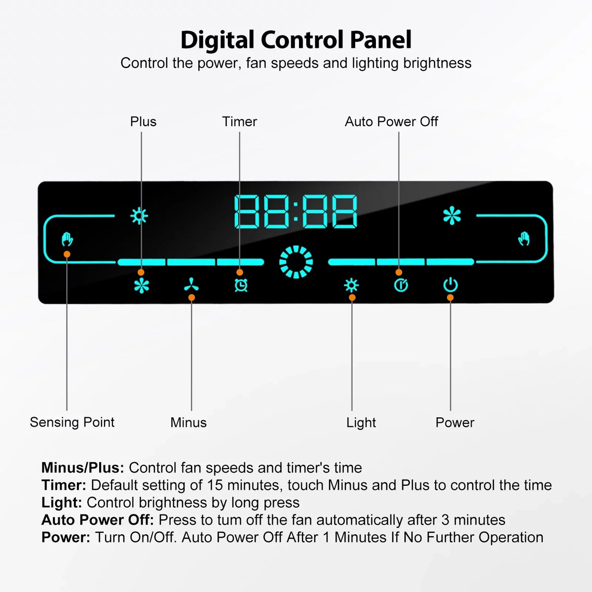 with Gesture Range Sensing&Touch Hood 900 CFM, Stove Kitchen Cabinet Vent Speed Panel Under Hood, 4 Control 30"