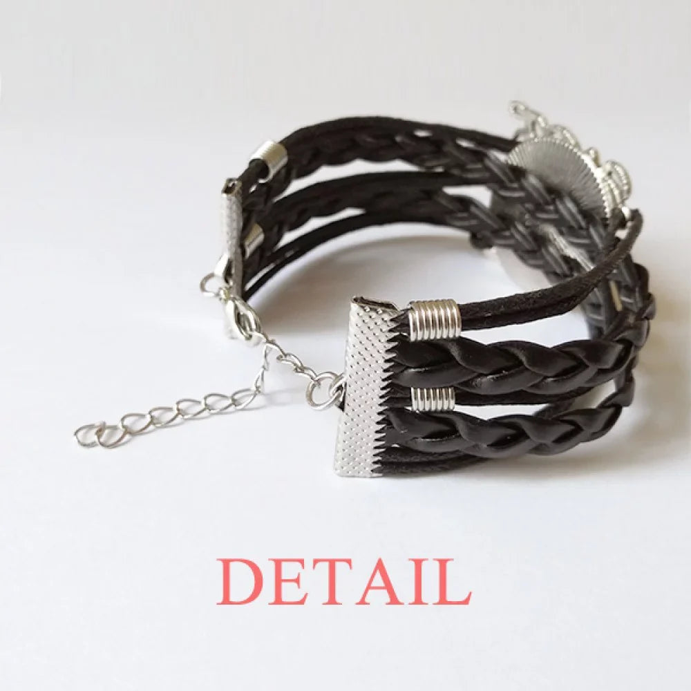 Accessory Leather Transgender LGBT Support Wristband Twisted Love Rope Trans wristband Knitting Man