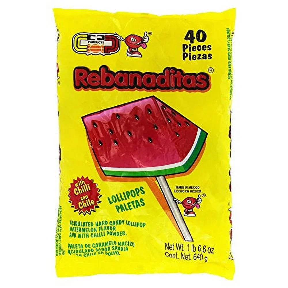 pieces Vero Lollipops, Including Candy 120 Kit Mexican Spicy Rebanaditas Watermelon