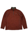Orange Fleece Mens XL Radiator Bauer Quarter-Zip Dark Pullover Eddie Sweater
