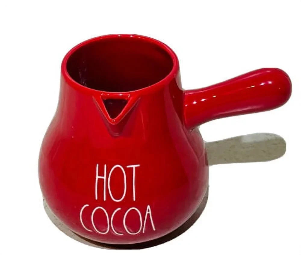 Rae Pot COCOA Dunn White Letter with Ceremic LL HOT Kitchen Red