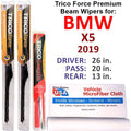 Wiper 2019 Beam (Set Performance 3) X5 of w/Rear Wipers