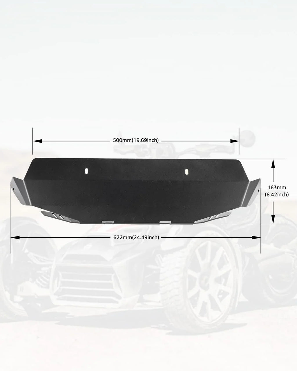 A Aluminum Can-Am All Plate for Models UTV Ryker Ryker & PRO Protector Radiator